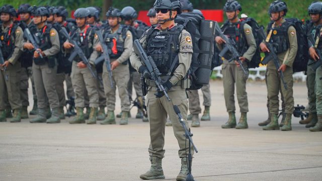 350 Personel Brimob Disiapkan Untuk Misi Perdamaian Di Gaza
