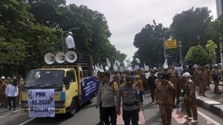 2.155 Personel Polri Gabungan Kawal Aksi APDESI di Monas
