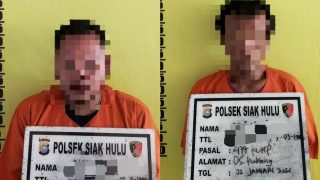 Polsek Siak Hulu Berhasil Tangkap Dua Pelaku Pencurian Alat-alat Tukang