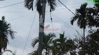 Pemasangan Kabel Wi-Fi Aksent Dikampar Kiri Diduga Tak Berizin Alias Ilegal