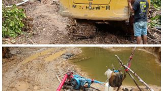 Penambang Emas Tanpa Izin Di Hutan Kawasan / Hutan Lindung “Main Kucing-Kucingan” Dengan APH